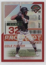 2024 Panini Prospect Edition Red Prizm /199 Cole Foster #94 1ta7