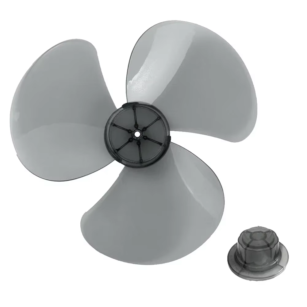 35Cm Plastic Fan Blade Three Leaves Electric Fan Accessories with Nut Cover for