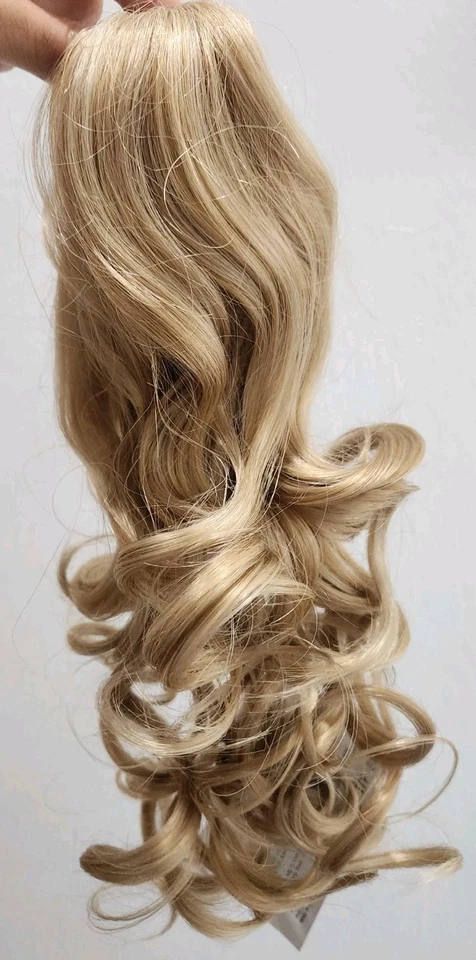 Mila 13" Largo Rizos Sueltos CLIP GARRA COLA DE CABALLO Rubio 24H613 Pieza de Pelo Rizada Foto 4 de 4