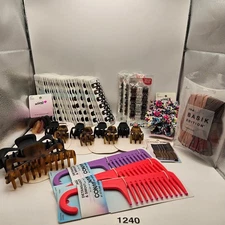 60 ITEM - SCUNCI WOMEN'S HAIR PIN/CLIP + CONAIR HAIR COMB COMBO LOT