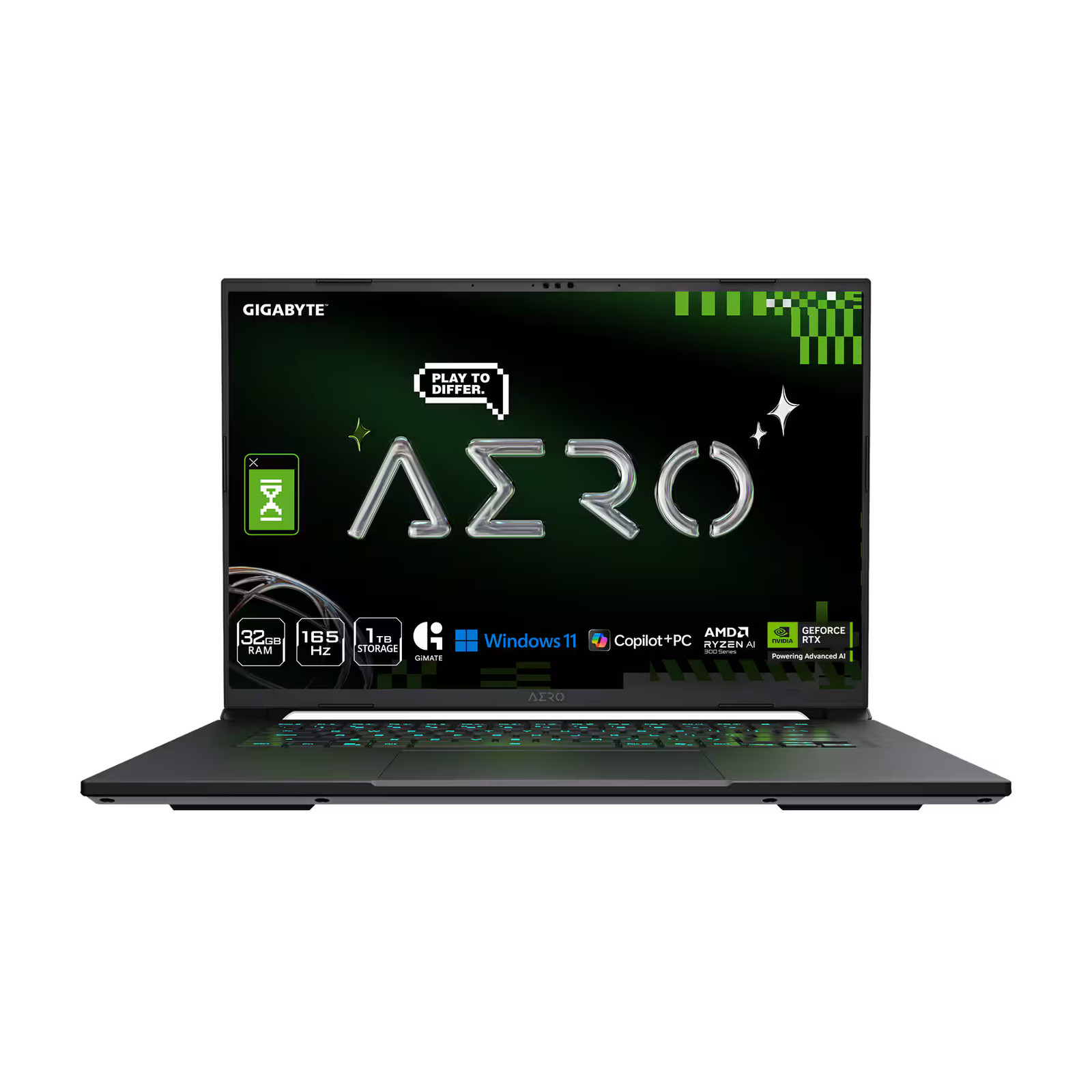 GIGABYTE - AERO X16 - Copilot+ PC - 16" 2560×1600 WQXGA AMD Ryzen Al 7 350 - ...
