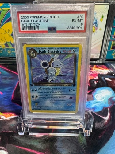 Pokemon 1st Edition Team Rocket Dark Blastoise Non-Holo 20/82 PSA 6