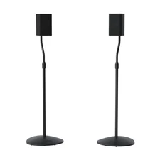 Speaker Stands Pair for Satellite & Bookshelf Speakers up to 3.5lbs – 10” Hei...