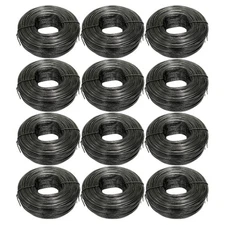 12-Pack Sandbaggy Rebar Tie Wire Rolls 16 Gauge | Black Annealed Steel, 330ft |