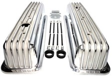 Finned Aluminum Valve Covers For 5.0 5.7 Chevy 350 Vortec Tbi Tall 305 W Bolts Finned Aluminum Valve Covers For 5.0 5.7 Chevy 350 Vortec Tbi Tall 305 W Bolts
