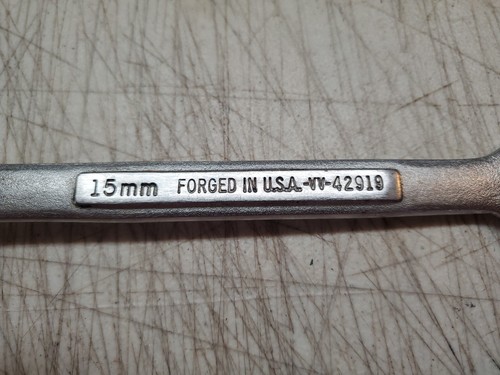 Vintage Craftsman Tools -VV- 42919 Metric Combination Wrench 15mm - Picture 5 of 7