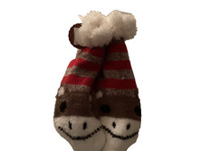 New Sock Monkey Cozy Warm Slipper Socks