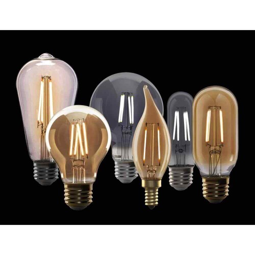 Feit Electric ST19 DImmable Clear Glass Vintage LED Light Bulb Warm White 4-Pack - Picture 6 of 7