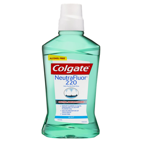 Colgate NeutraFluor 220 Daily Fluoride Mouth Rinse 473mL Alcohol Free