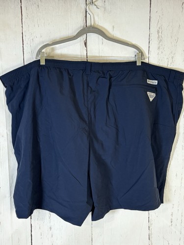 Columbia PFG Backcast III Water Shorts Mens 6X Inseam 8” Nylon Mesh Liner Blue - Picture 2 of 15