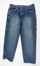 Vintage LA Gate Jeans Mens 40x32 Blue Denim Pants Baggy Relax Fit 90s Y2K Grunge