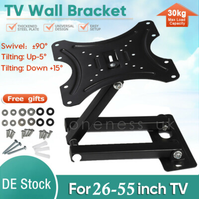 TV Fernseher Wandhalter Wandhalterung LCD LED 10-45 Zoll Neigbar Schwenkbar