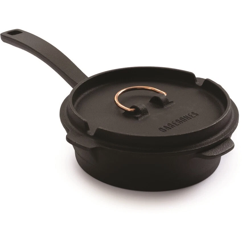 Barebones Living Cast Iron Skillet 6in 4lb. 0.5 Liter Capacity Ultra-Polished