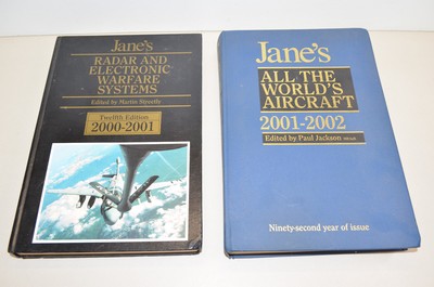 JANE'S RADAR AND ELECTRONIC WARFARE SYSTEMS 2000 & Aircraft Hardcover Book Lot