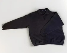 Champions Tour Golf 1/4 Zip Sweatshirt Mens Size Large Dark Gray Athleisure