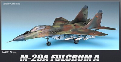 Academy 1/48 MIG-29A FULCRUM A Aircraft Plastic model kit #12263