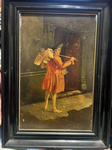 Antique 19th Century Genre Painting