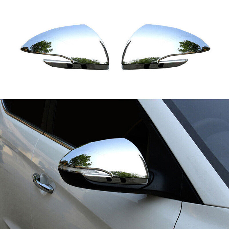 Chrome Side Door Rearview Mirror Cover cap trim For Hyundai Elantra 2017-2020 2x