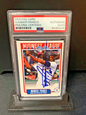 Wander Franco autograph signed 2019 MWL All Star baseball card PSA SLAB Rays b