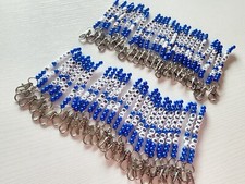Custom Beaded Name Keychain, Personalized Name Keychain, Custom Backpack Tag.