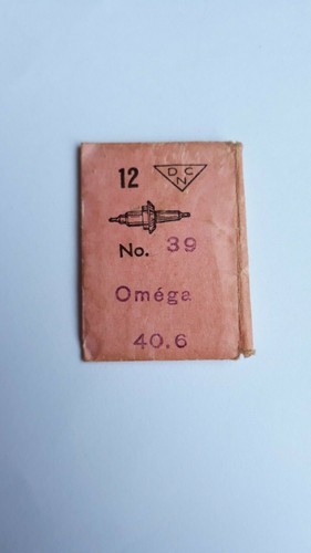 VINTAGE Antique NOS OMEGA pocket watch cal. 40.6 balance staff ORIGINAL 