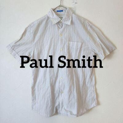 Paul Smith London Short Sleeve Shirt Striped 100% Cotton Paul Smith London Short Sleeve Shirt Striped 100% Cotton