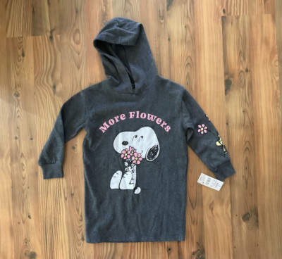 Peanuts Snoopy and Woodstock Girls Gray Hoodie Size XS New with Tags | eBay