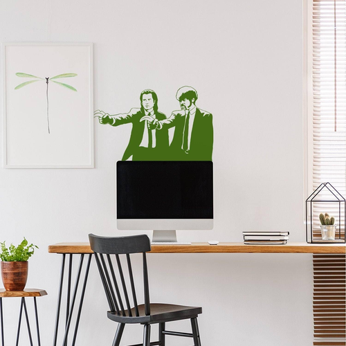 Banksy Pulp Fiction Movie Fan Wall Art Sticker: Fanatic Cinema Decorative Decal - Picture 9 of 29