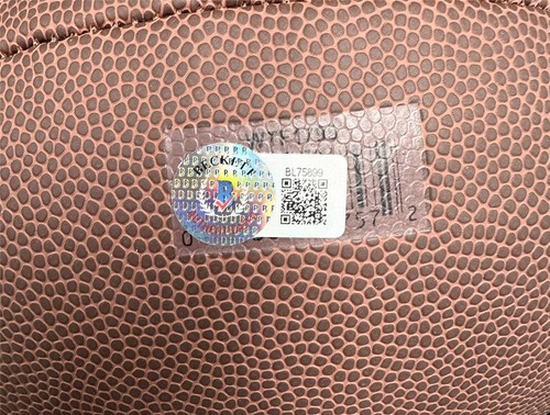 Joe Flacco signed Replica NFL Football Ravens autograph ~ Beckett BAS - Picture 4 of 4