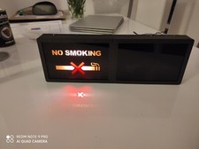 Insegna cintura di sicurezza senza fumo e chiusura stile Boeing 737