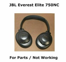 JBL Everest Elite 750NC Wireless Headphones Silver For Parts / Not Working READ 