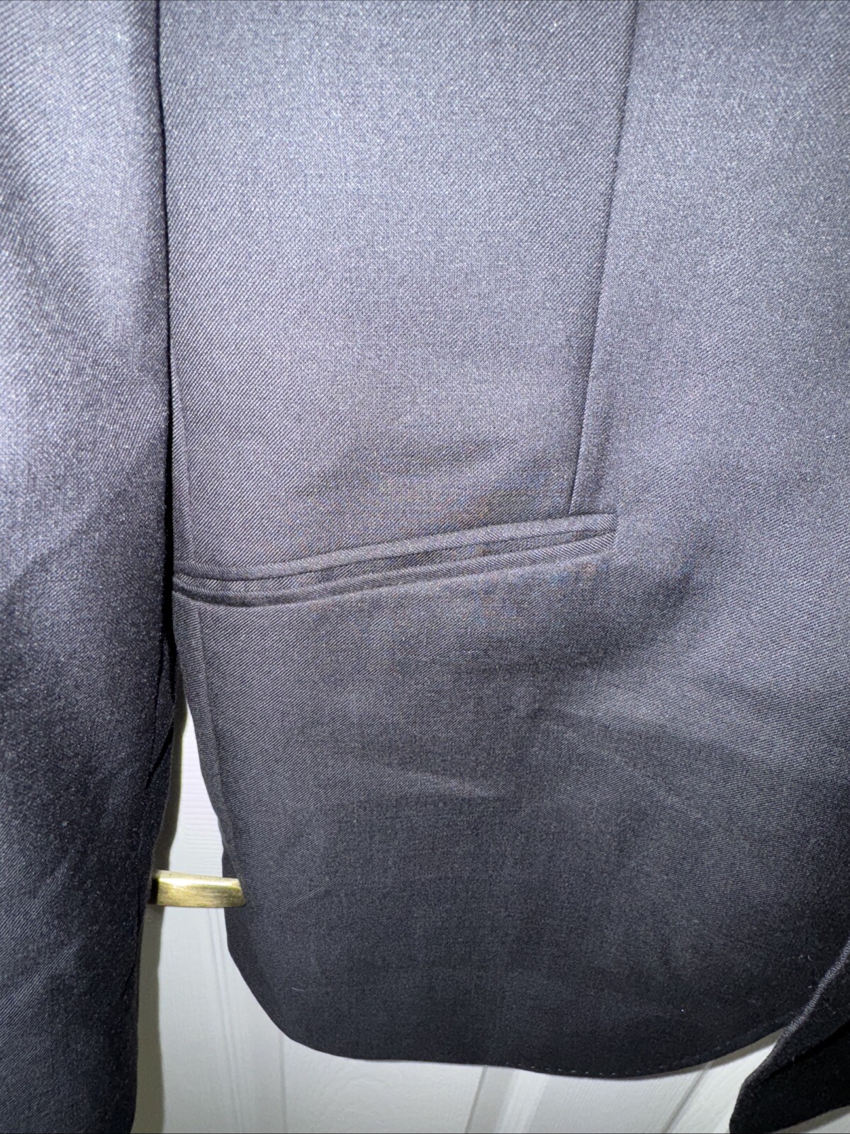 Ted Baker Black Solid 1- Btn Blazer Jacket 40R - image 2