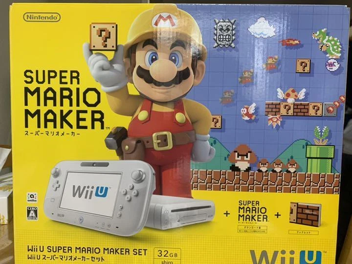 Super Mario Maker Set Console Nintendo Wii U 32GB Japan import Jp