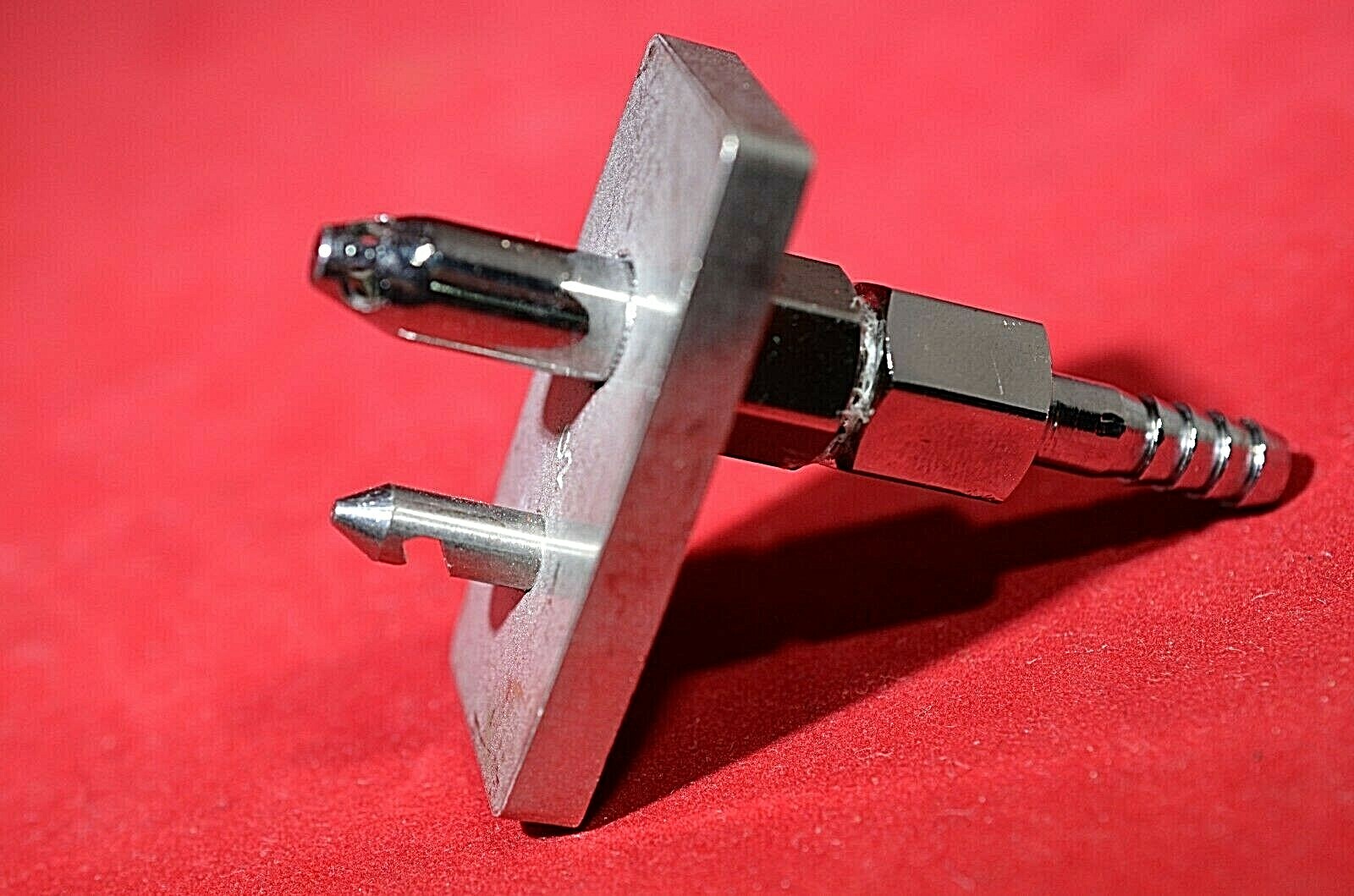 Western Oxygen Chemtron style High pressure wall connection square ...