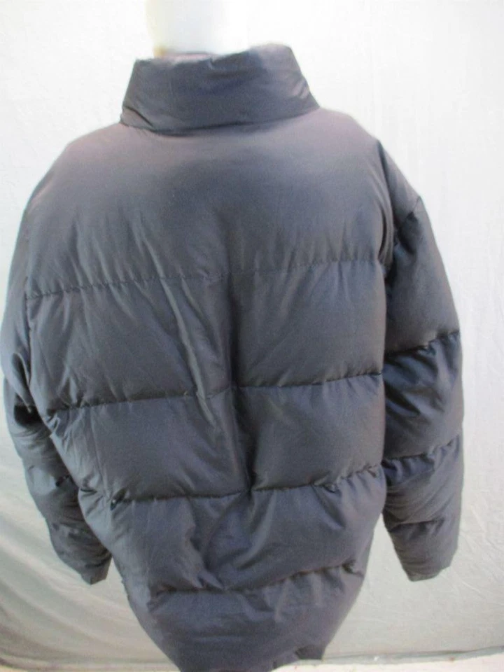 Lands End Size XL Mens Black Full Zip No Hood Insulated Down Puffer Jacket 7Y433 - Image 4 of 4