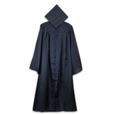 New Graduation Cap and Gown College or High School Black 5 0-5 2