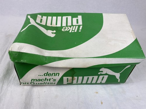 Vintage Puma Tornado Track Shoes Spikes Men's 6.5 Deadstock Suede 70s Blue W Box - Picture 10 of 11
