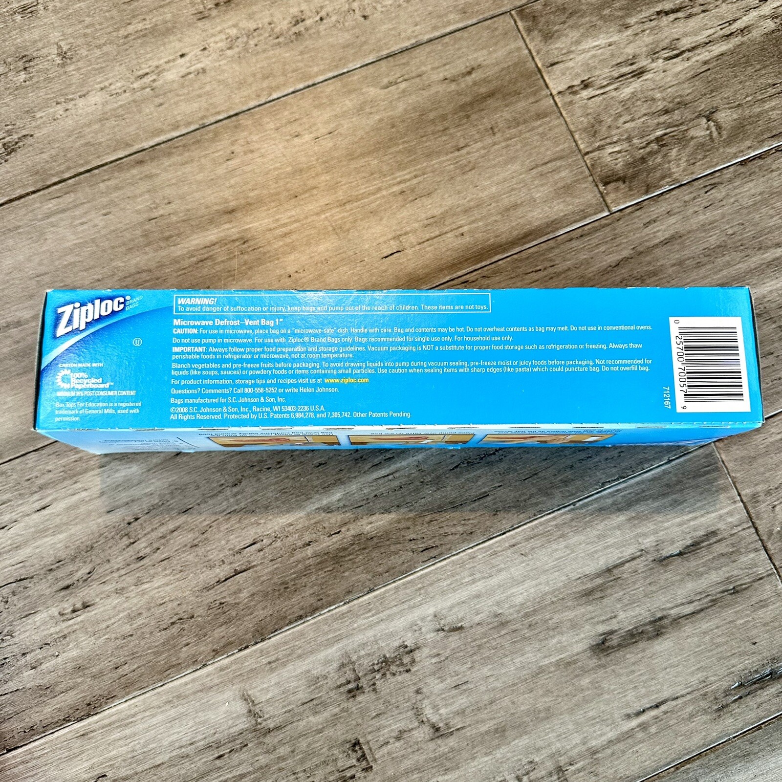 3 boxes Ziploc Vacuum Sealer Freezer Bag Refills Gallon size 24