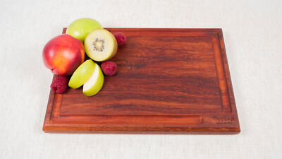 Handmade Exotic Wood Padauk Cutting Chopping Charcuterie Board Custom Engraved