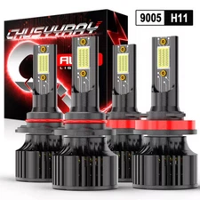 4 Super LED Headlight Bulbs Combo for Ford EDGE 2015 2016 2017 2018 2019 2020