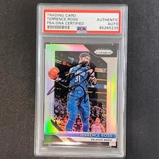 2018-19 Panini Prizm #149 Terrence Ross Signed Card AUTO PSA Slabbed Magic