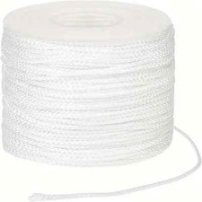 Picture Frame Hanging Low Stretch Polyester White Braided Cord String  22-84kg