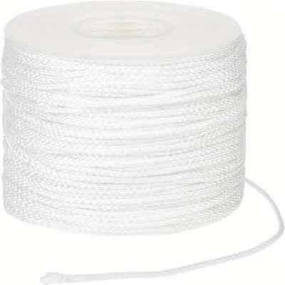 SISI UK Picture Frame Hanging Low Stretch Polyester White Braided Cord String 22-84kg