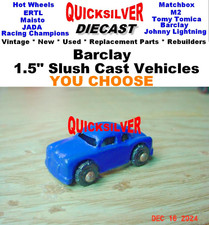 Barclay Slush Cast 1.5" Vehicles - You Choose