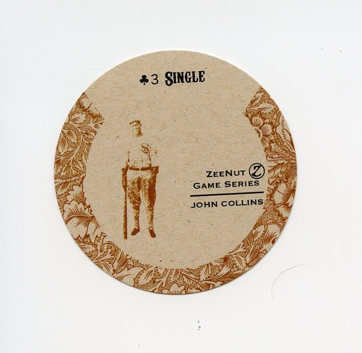 TN28238 JOHN COLLINS Zeenut Baseball Game Disc Card | eBay