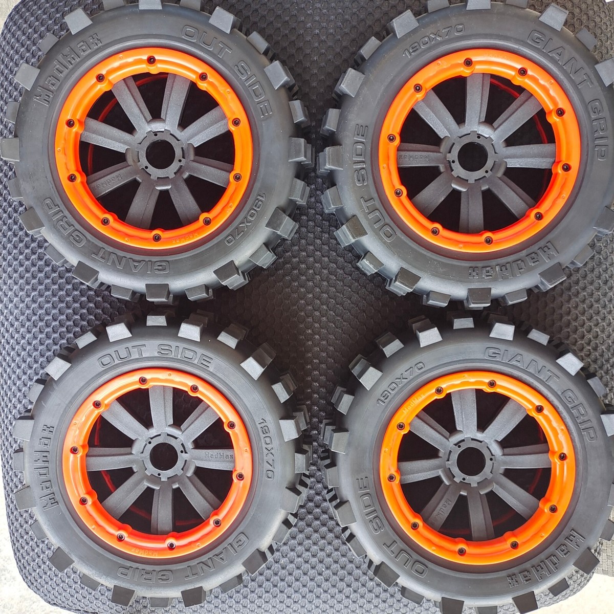 Madmax Wheel Tire Giant Grip for Losi 5ive-t DBXL DBXL-e 1/5 RC