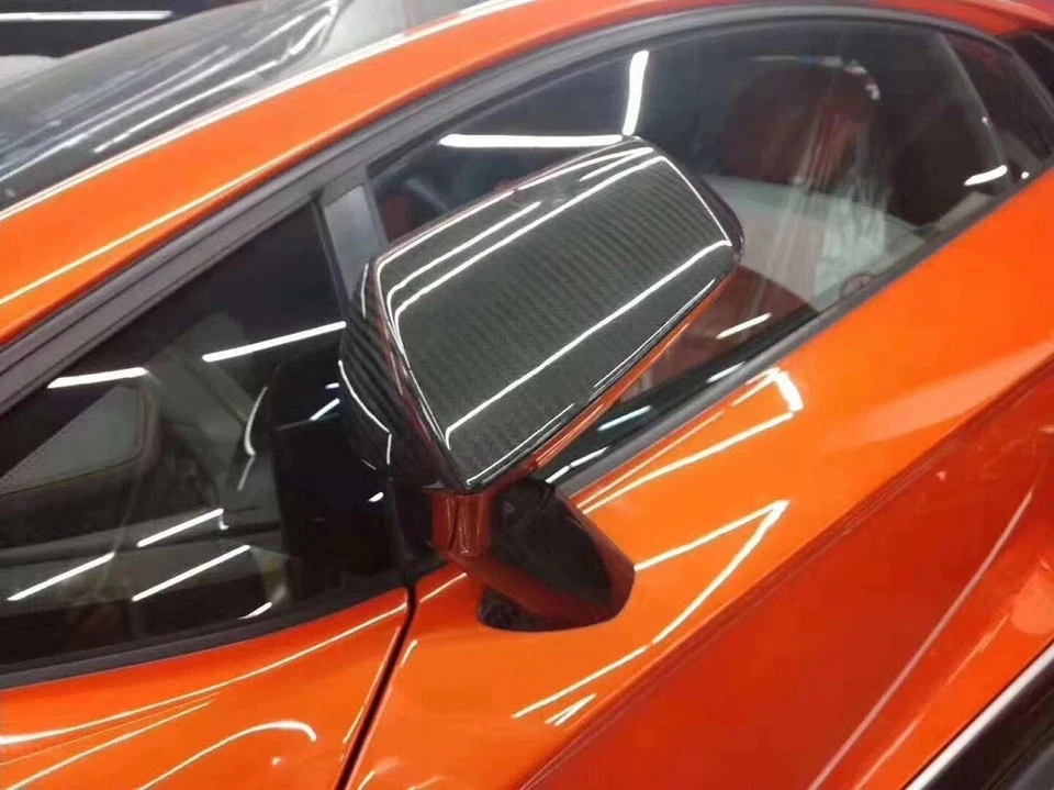 Tapas de espejos retrovisores laterales de fibra de carbono seca para Lamborghini Aventador LP700 740 Foto 3 de 3