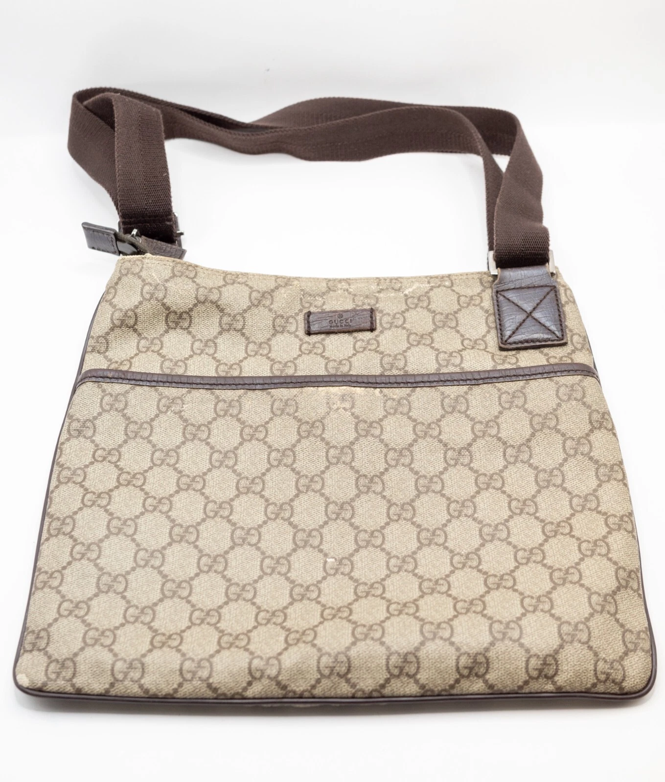 Sac bandoulière vintage GUCCI cuir PVC GG suprême authentique du JAPON