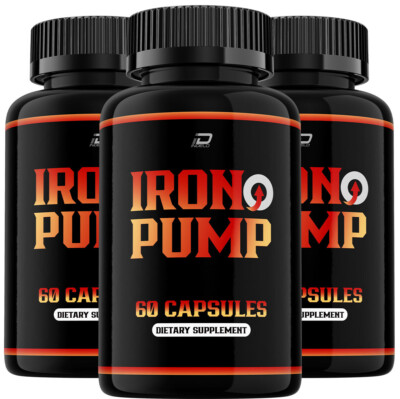 Iron Pump Pills for Men, IronPump Male Performance Supplement Reviews (3 Pack)