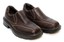 BY-SPRING-Men-039-s-Dark-Brown-Leather-Slip-On-Casual-Loafers-Non-Marking-EU-4O-US-7 thumbnail 1